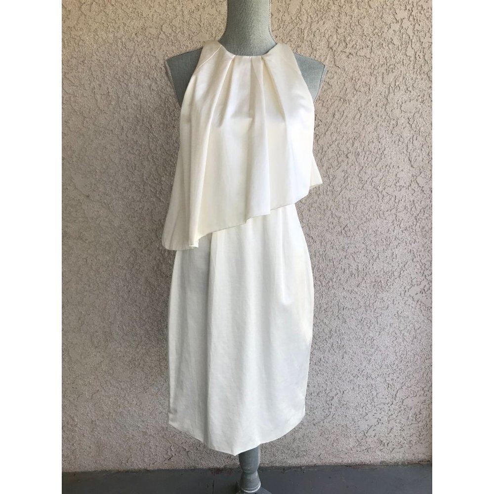 NWT $280 TALULAH "Last Chance" Ivory Silk Formal‎ Dress - Medium